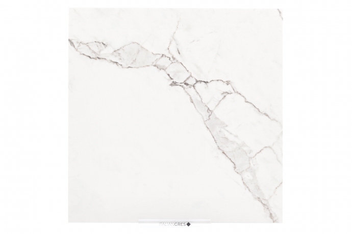 Matt Statuario marble with grey veins