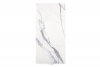 Glossy Statuario marble with diagonal grey lines