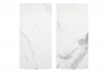 Glossy Arabescato style marble with grey veins