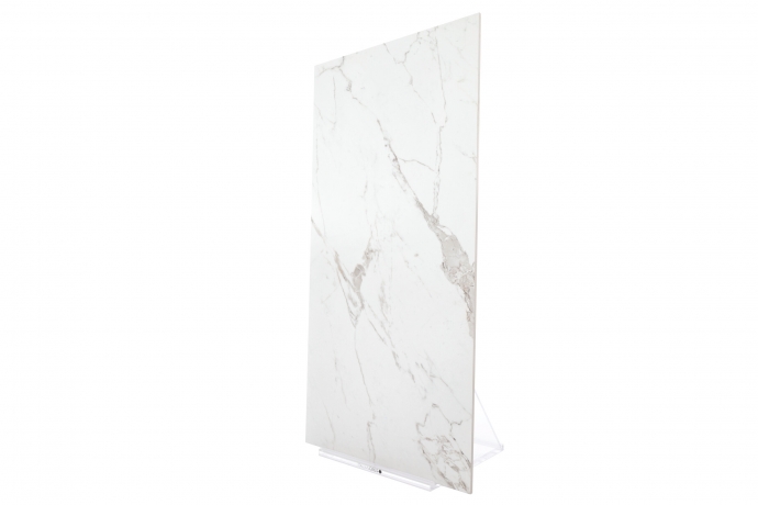 Matt Statuario marble with grey veins