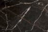 Glossy black marble with golden and white veins