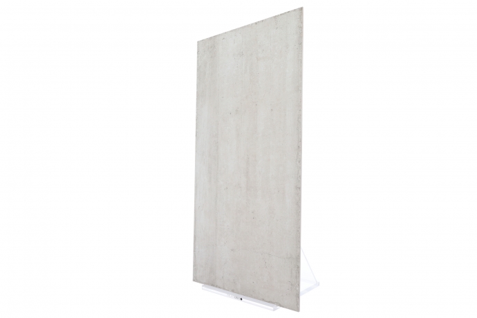 White concrete floor tiles