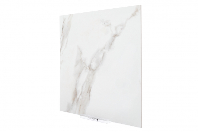 Calacatta semi polished marble