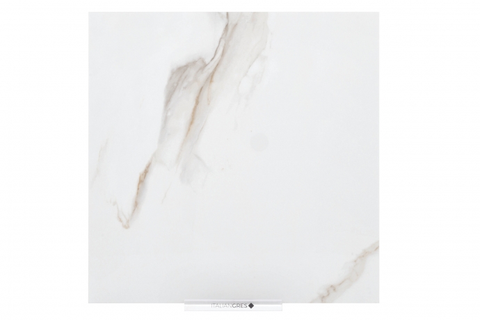 Calacatta semi polished marble