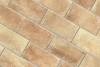 Terracotta effect floor tiles beige Sandblasted