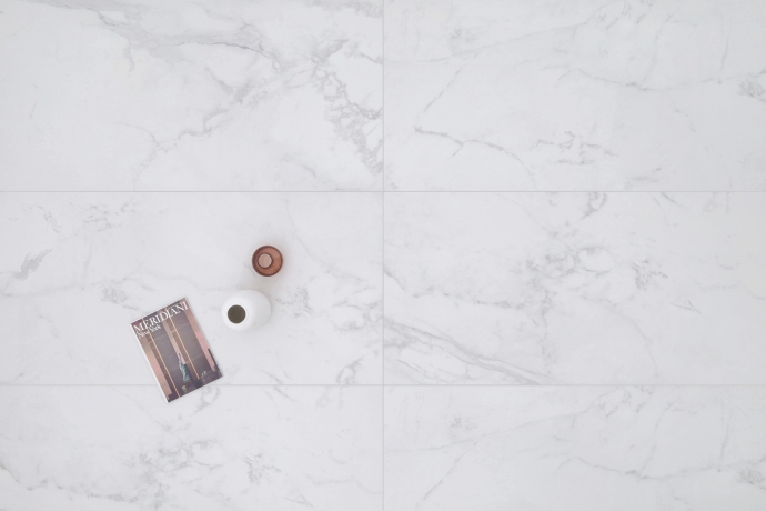 Matt marble white melange