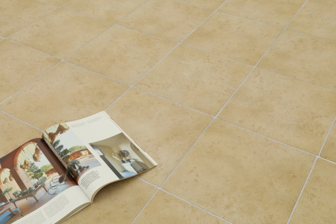 Classic beige terracotta tiles