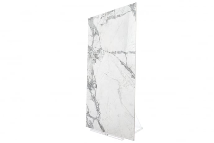 White and grey marble