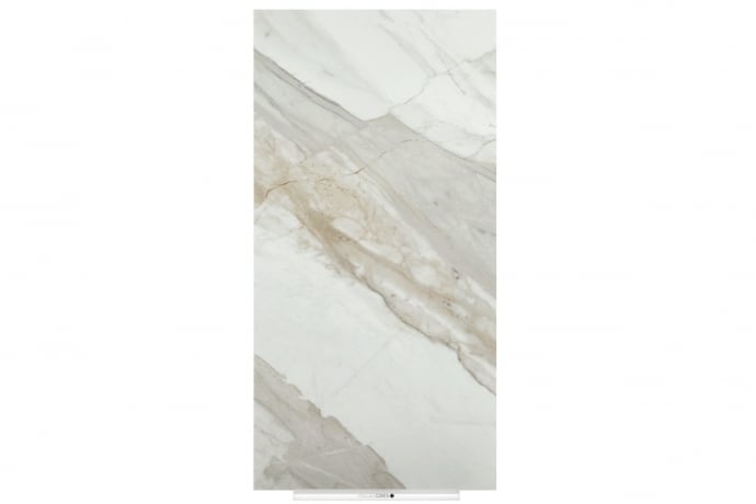 Glossy Calacatta marble grey and gold