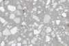 Classic venetian terrazzo floor grey and white