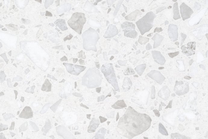 Classico terrazzo veneziano bianco e grigio