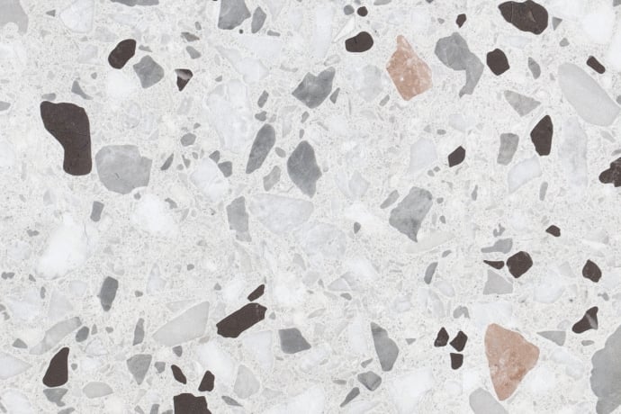 Classico terrazzo veneziano bianco e nero per esterni