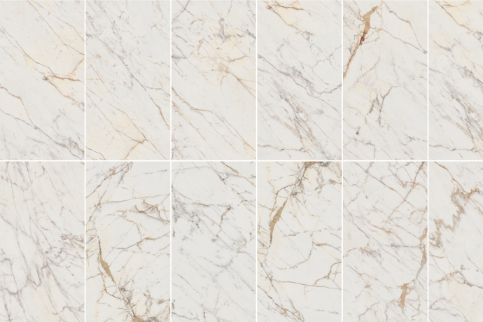 Golden white matt Marble