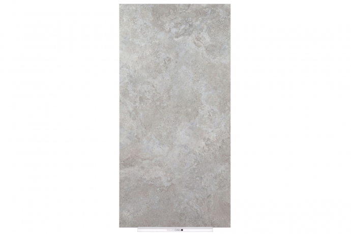 Crosscut grey travertine textured