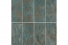 Oxidized iron tile green