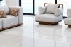 Crosscut white travertine glossy marble