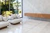 Crosscut white travertine glossy marble