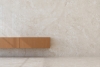 Crosscut beige travertine glossy marble