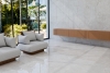 Crosscut pearl travertine glossy marble