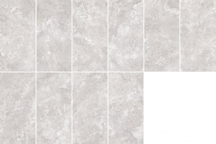 Crosscut grey travertine glossy marble