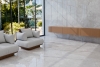 Crosscut grey travertine glossy marble