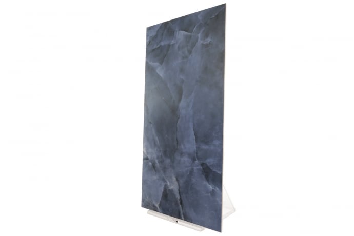 Blue matt marble