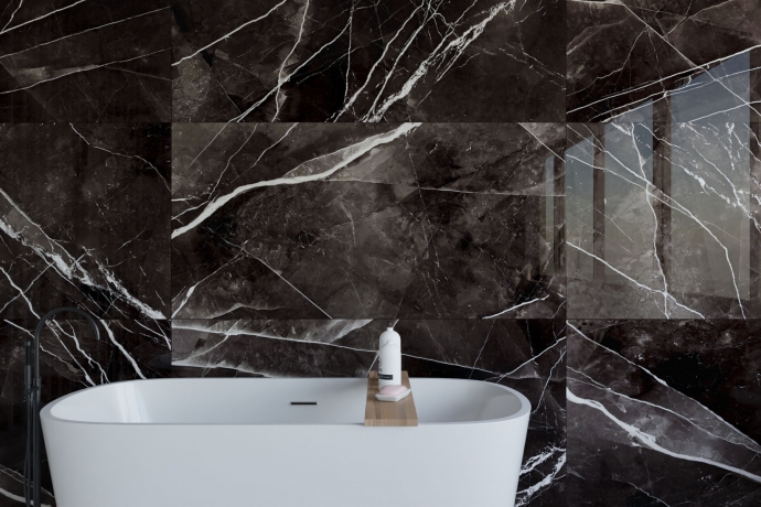 Noir Calacatta glossy Marble