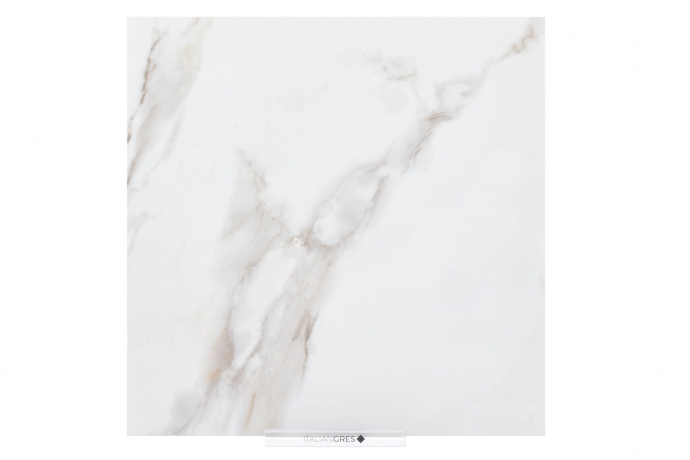 Calacatta semi polished marble