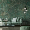 Dark green glossy marble with melange veins