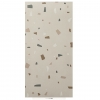 Taupe geometric Venetian terrace