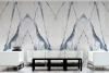 Blue and white semi polished marble