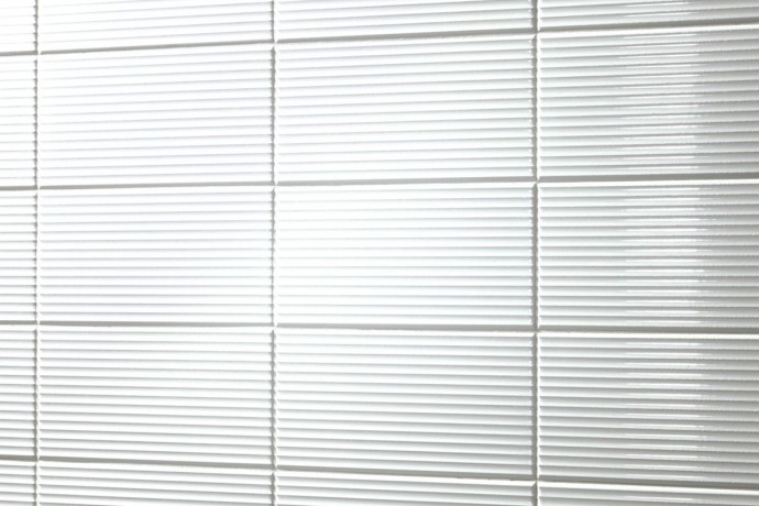 Bright striped tiles - white horizontal