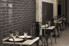 American glossy brick tiles - dark grey