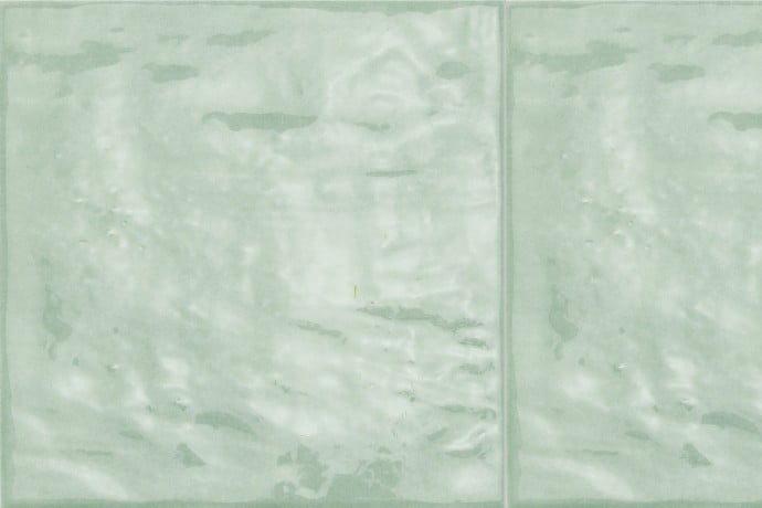 Retrò green plain tile