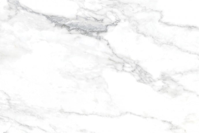 Glossy Arabescato style marble with grey veins