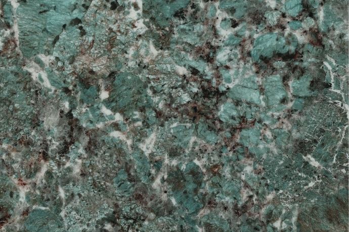 Dark green glossy marble with melange veins