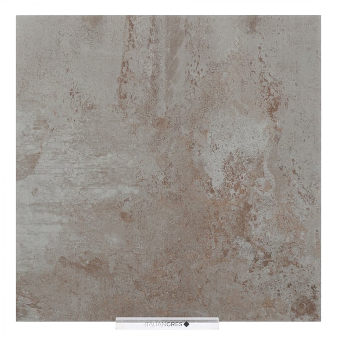 Oxidized iron tile silver