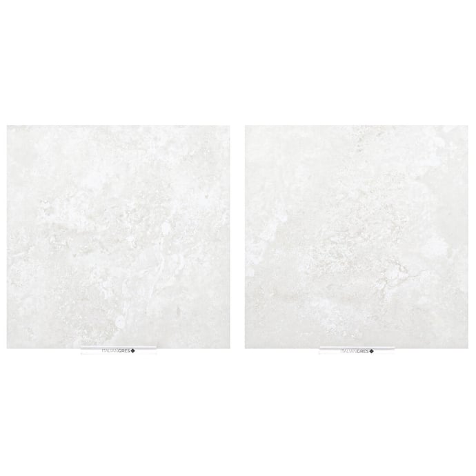 Crosscut white travertine marble