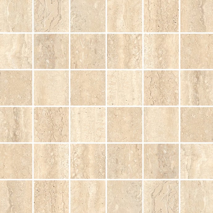 Classic Roman Travertine Mosaic