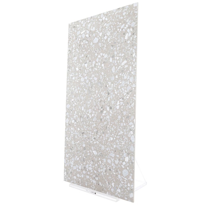 Classic light brown and white Venetian terrazzo floor
