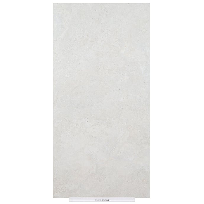 Crosscut white travertine textured