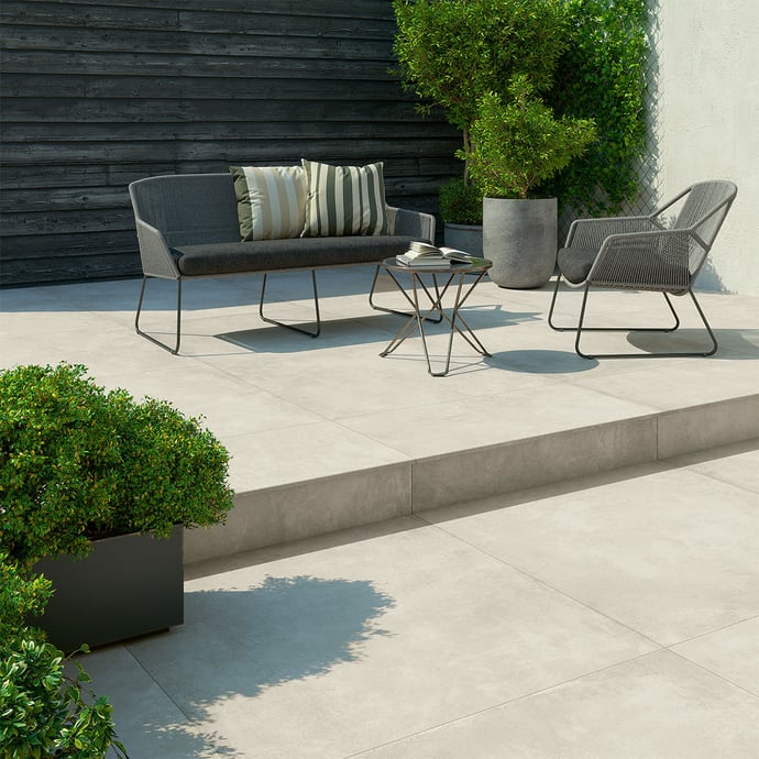 Urban Concrete White 20 mm Outdoor