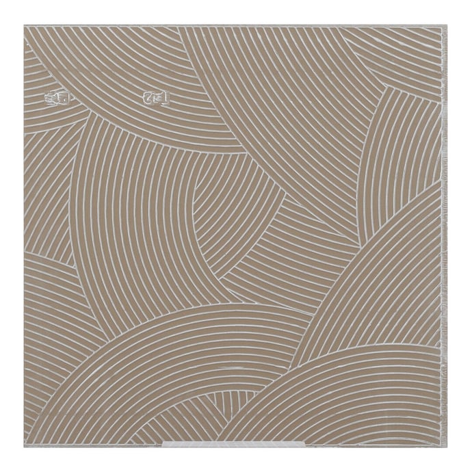Carrelage grès cérame effet métal blanc