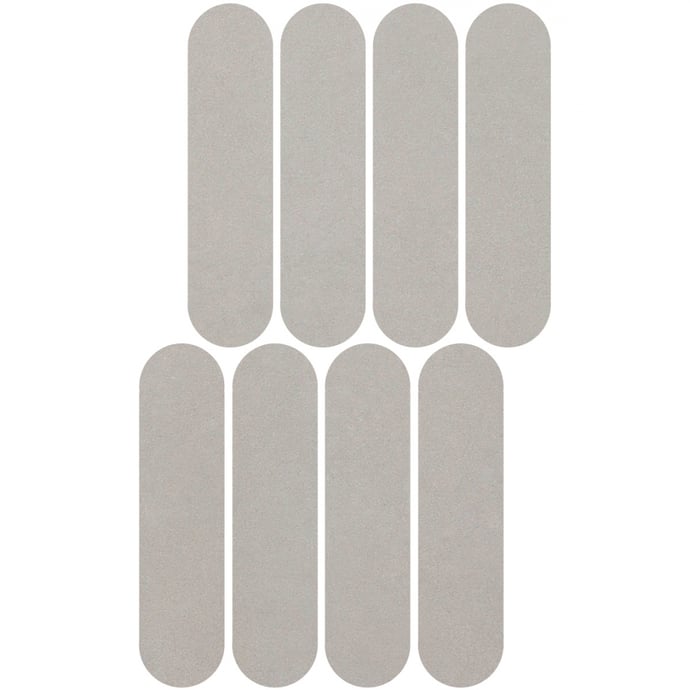Taupe concrete oval mosaic