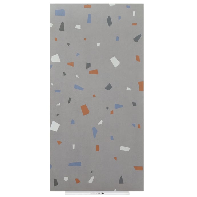 Terrazzo vénitien géométrique anthracite