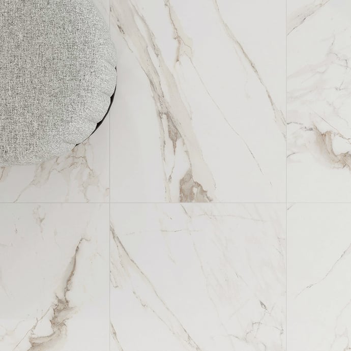 Gres porcellanato effetto marmo melange panna