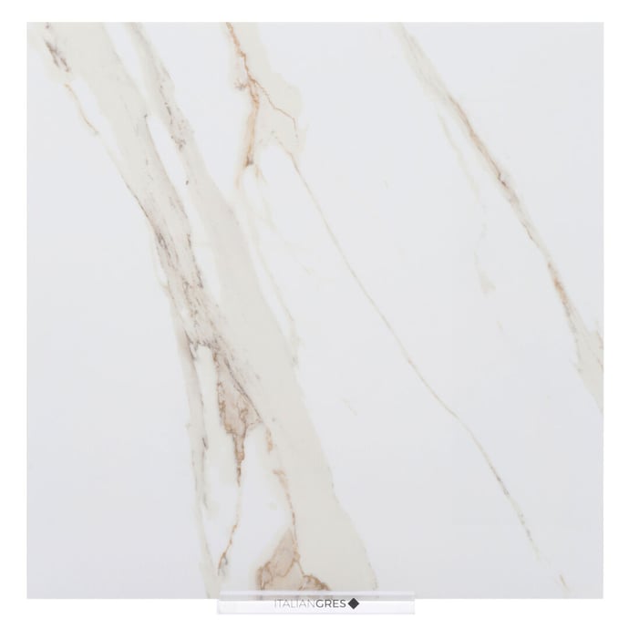 Glossy marble cream melange