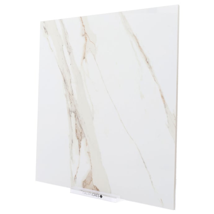 Glossy marble cream melange