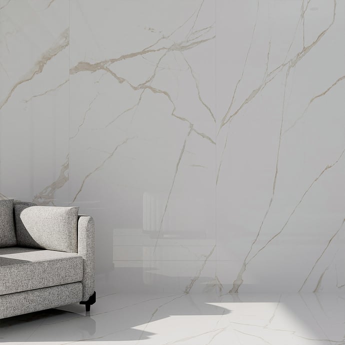 marbre brillant mélange crème