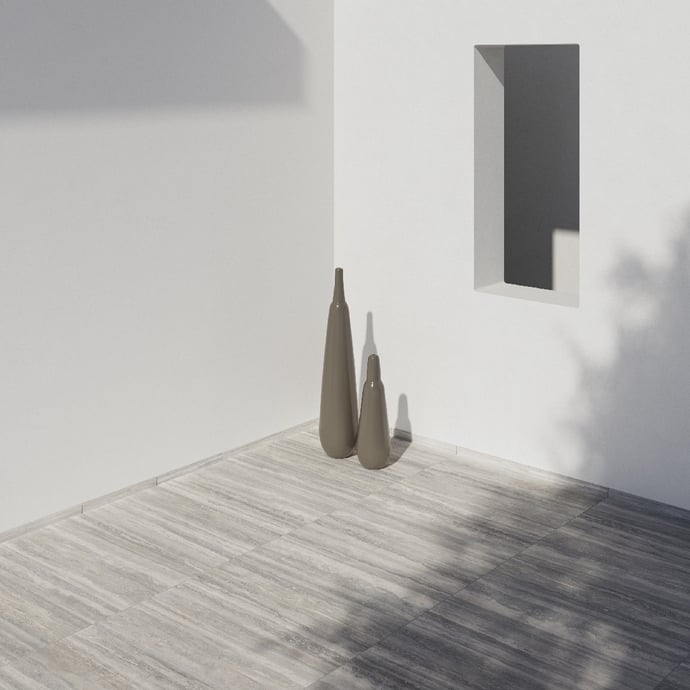 Silver Roman Travertine Outdoor 20 mm